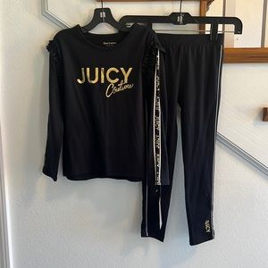 Kids juicy couture two piece play set size 6